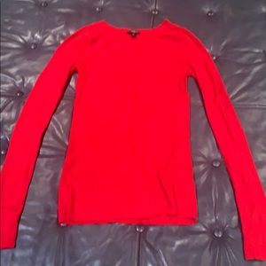 Red crew neck sweater